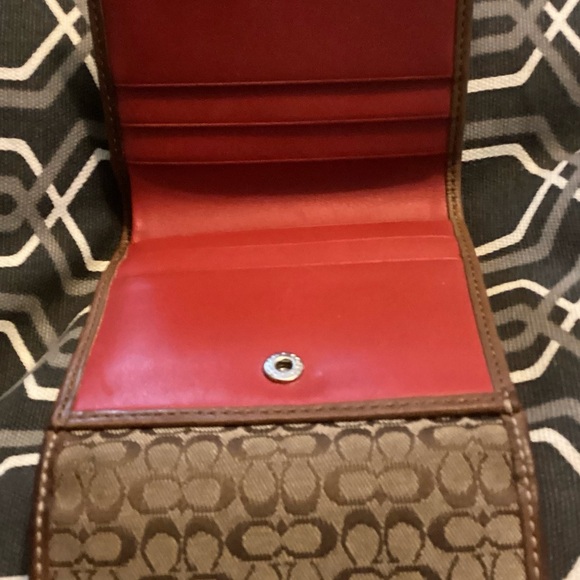 Coach Y2K Brown Tan Mini Purse with Matching Wallet - Picture 10 of 10